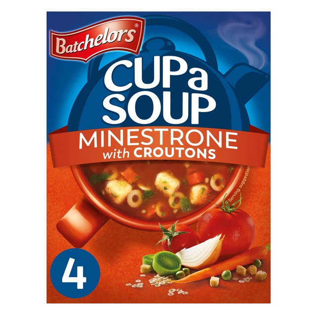 Batchelors Minestrone instant soup 4 x 23.5g - British product