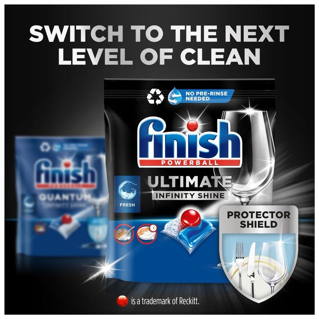 Finish Quantum Infinity Shine Regular dishwasher tablets - British product