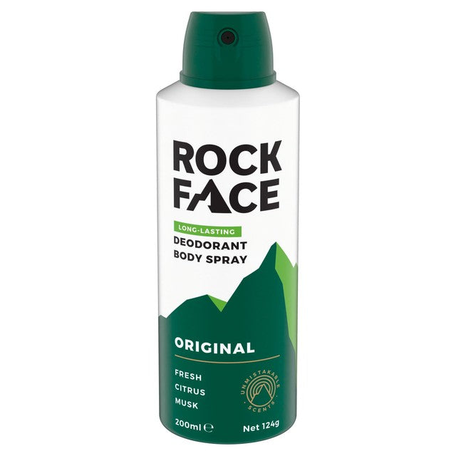 Rock Face Original Body Spray 200ml, imported from the UK