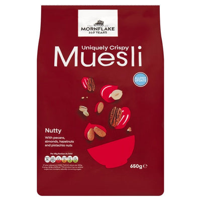 Mornflake Extra Crispy Notoriously Nutty Muesli Cereal 650g
