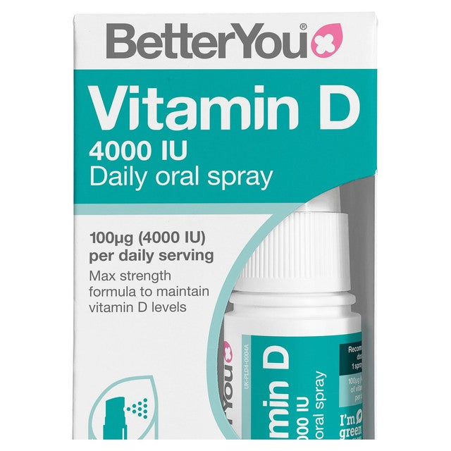 BetterYou Vitamin D4000IU Oral Spray 15ml - British product