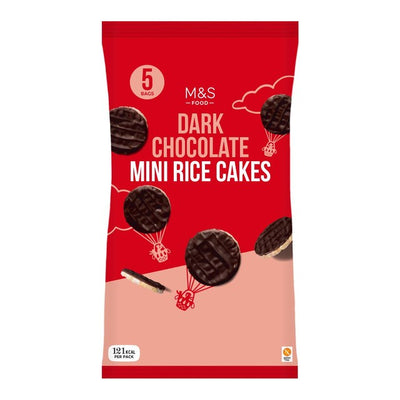 M&S mørk sjokolade mini ris kaker snack 125g