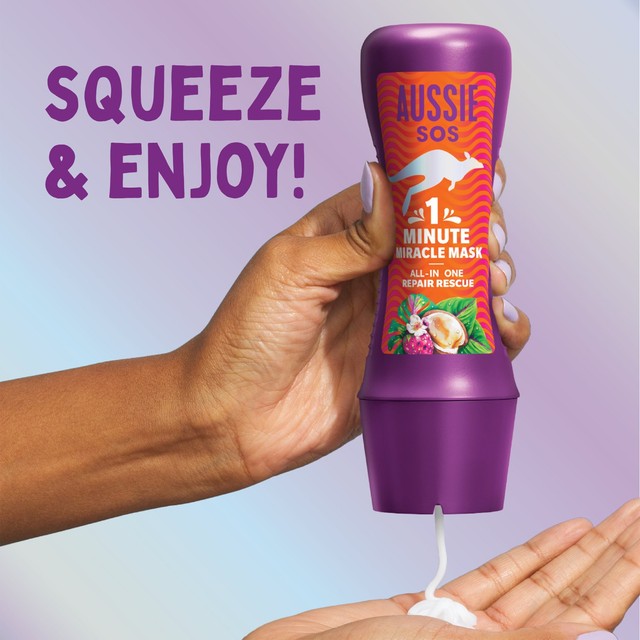 Aussie SOS 1 Minute Miracle Repair Rescue hair mask 250ml - British product