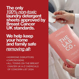 The Lab Co. non-bio laundry sheets energising scent 32 loads (British brand)