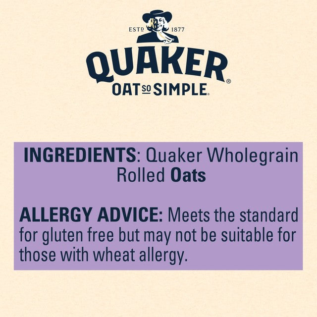 Quaker Gluten Free Original Porridge Sachets 10 sachets, imported from the UK