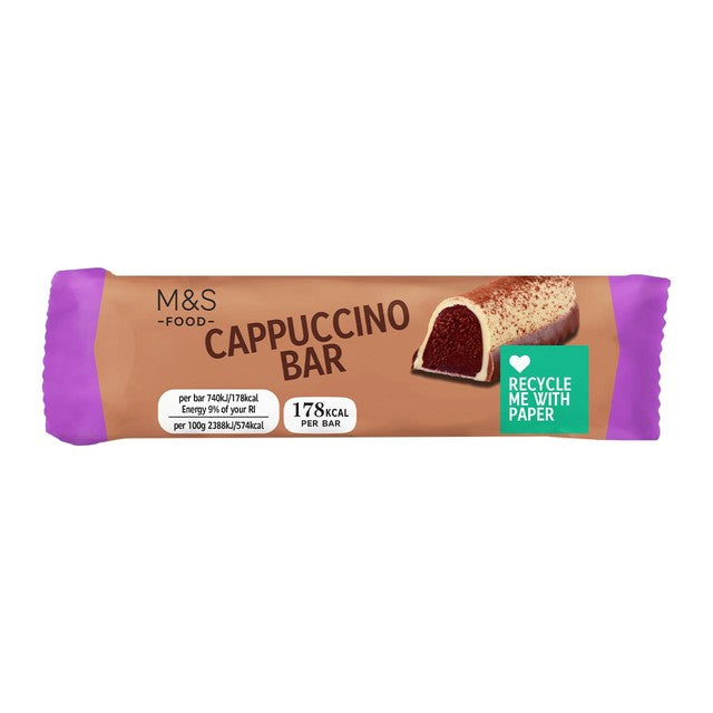 M&S Cappuccino chocolate bar 31g, imported from the UK