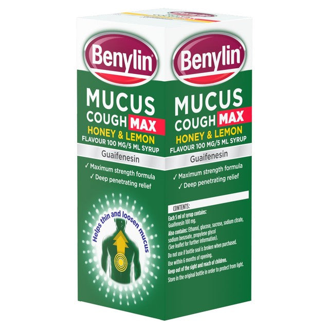 Benylin cough syrup honey and lemon 300ml - British product