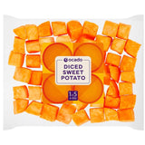 Ocado diced sweet potato 350g, imported from the UK