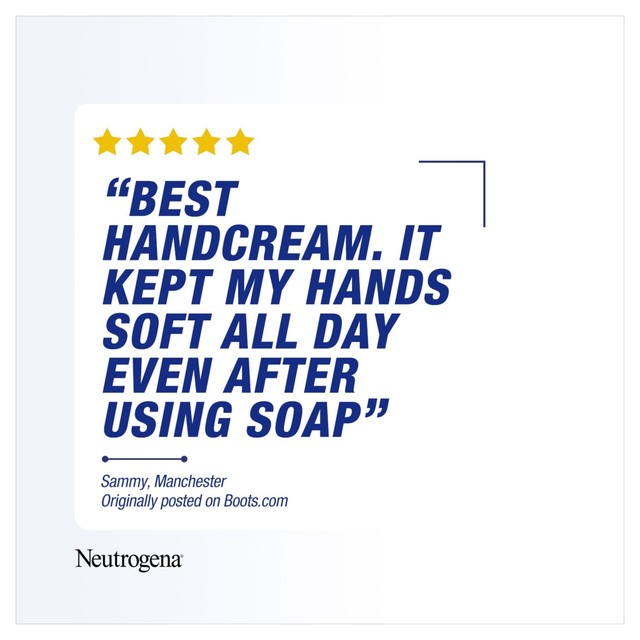 Neutrogena hand and nail cream 75ml, imported from the UK