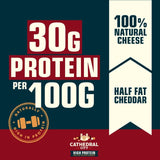 Cathedral City High Protein Half Fat Cheddar Cheese Slices 150g - British product