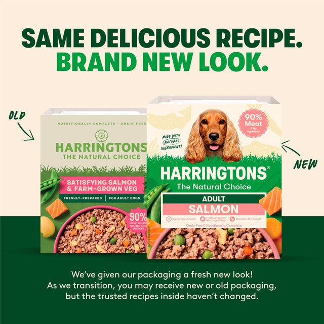 Harringtons wet dog food salmon & potato 400g, UK version