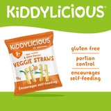 Kiddylicious sour cream and chive flavoured veggie straws baby snack 12g, UK version