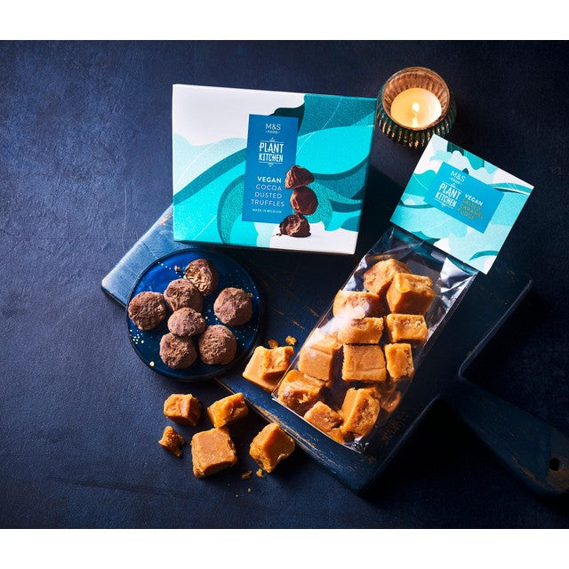M&S salted caramel vegan fudge 300g, imported from the UK