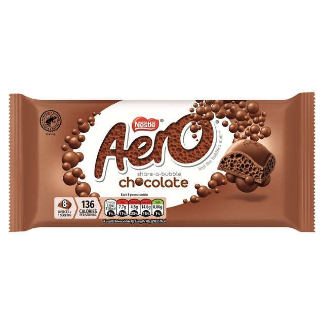 Aero milk chocolate sharing bar 90g - British product