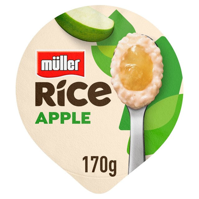Muller Rice apple low fat rice pudding 170g, imported from the UK
