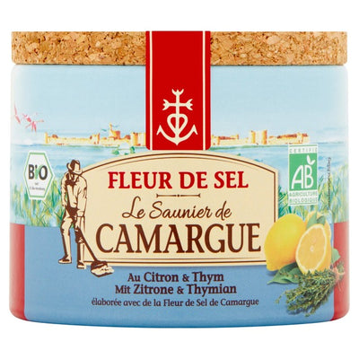 Saunier de Camargue Lemon & Thyme Fleur De Sel Sea Salt Seasoning 125g