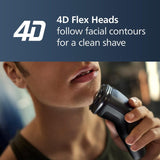 Philips electric shaver Series 1000 with 4D Flex Heads, imported from the UK