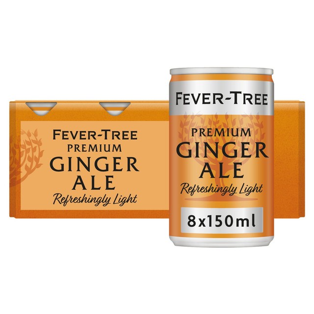 Fever-Tree Refreshingly Light Ginger Ale 8x150ml cans - British product