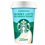 Starbucks Skinny Latte No Added Sugar Iced Coffee 220ml (British brand)