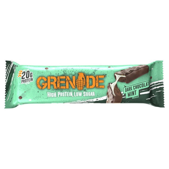 Grenade dark chocolate mint protein bar 60g, UK version