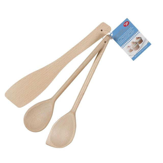 Tala beechwood utensils set with spatula and spoon 30cm (British brand)