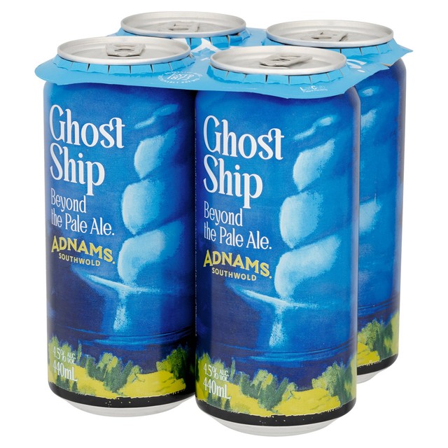 Adnams Ghost Ship pale ale 4 x 440ml cans - British product