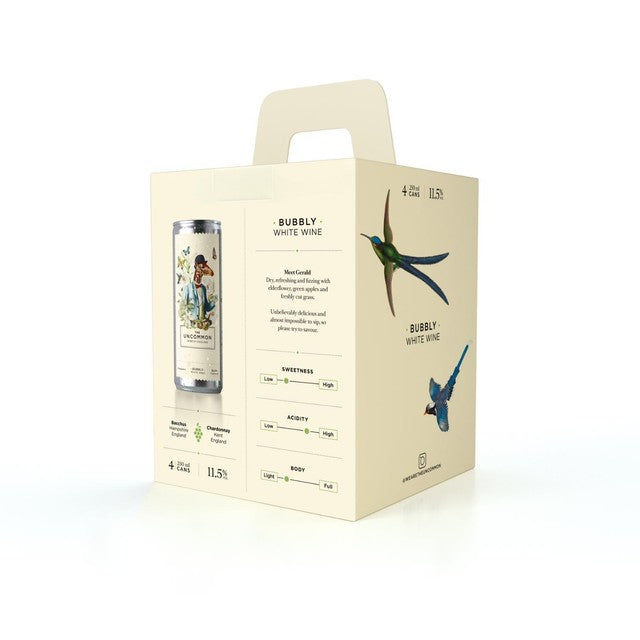 The Uncommon English Bubbly White Wine Cans Multipack