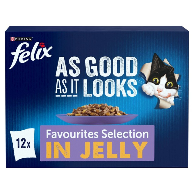 Felix wet cat food Favourites Selection 12 x 85g - British product