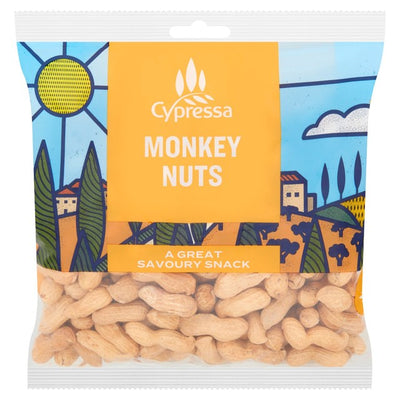 Cypressa Monkey Nuts Roasted Peanuts In Shell 400g Bag