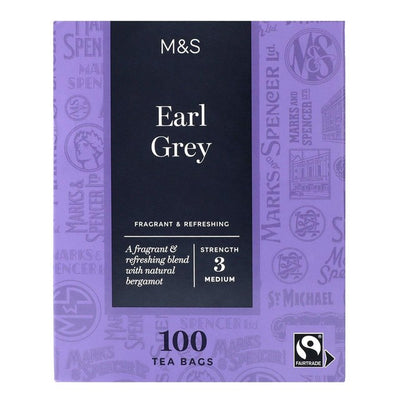 M&S Fairtrade Earl Grey Tea Bags 100 Count