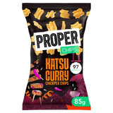 Properchips Katsu Curry chickpea chips 85g, imported from the UK