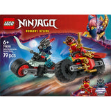 LEGO Ninjago Kai's Motorcycle Speed Race building toy set 79 pieces, UK version