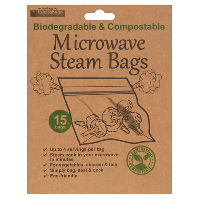 Toastabags Eco Microwave Steam Bags Cooking Accessory 15 Pack