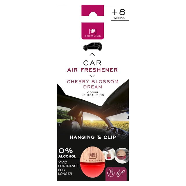 Cristalinas Car Air Freshener Cherry Blossom 6ml - British product