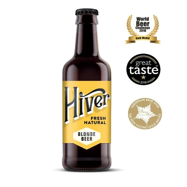 Hiver Blonde Beer can 330ml, UK version