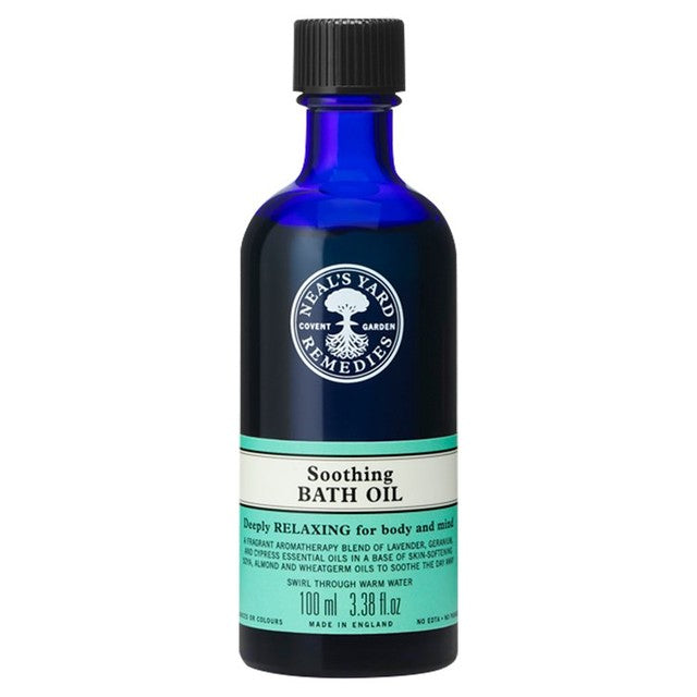 Neal's Yard Soothing Bath Oil 100ml, imported from the UK