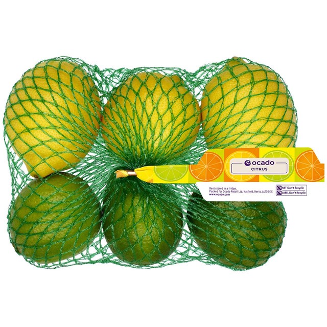 Ocado lemon and limes 6 per pack, imported from the UK