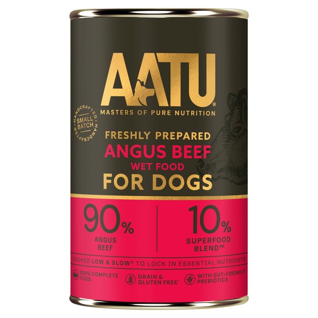 AATU Angus Beef wet dog food 6 x 400g cans - British product
