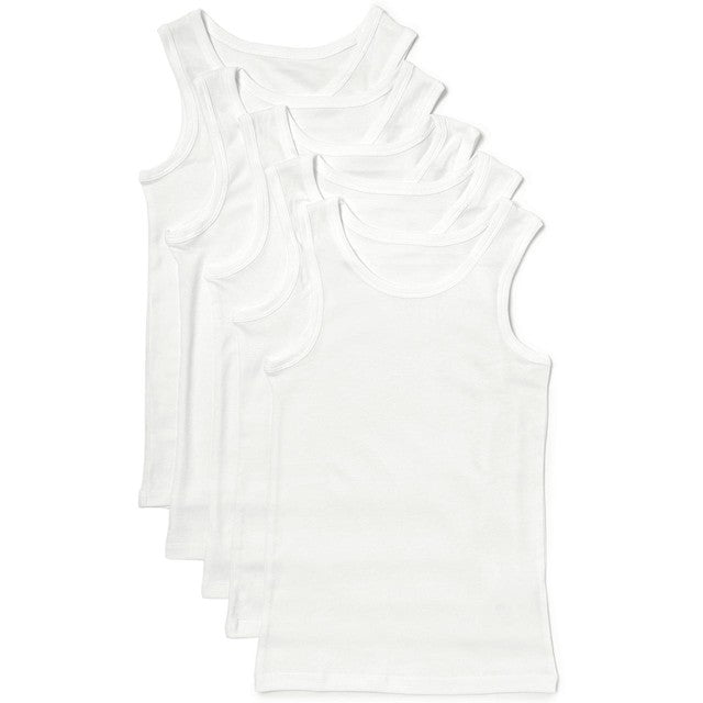 M&S cotton vests white 7-8 years, imported from the UK