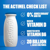 Actimel raspberry yoghurt drink 8 x 100g multipack - British product