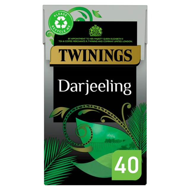 Twinings Darjeeling tea bags 40 pack (British brand)