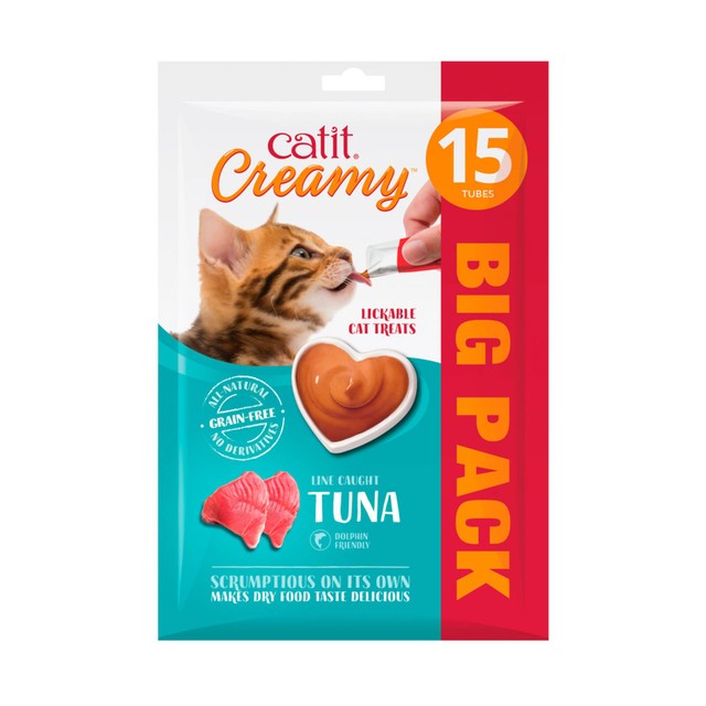 Catit Creamy Tuna cat treats 15 x 10g - British product