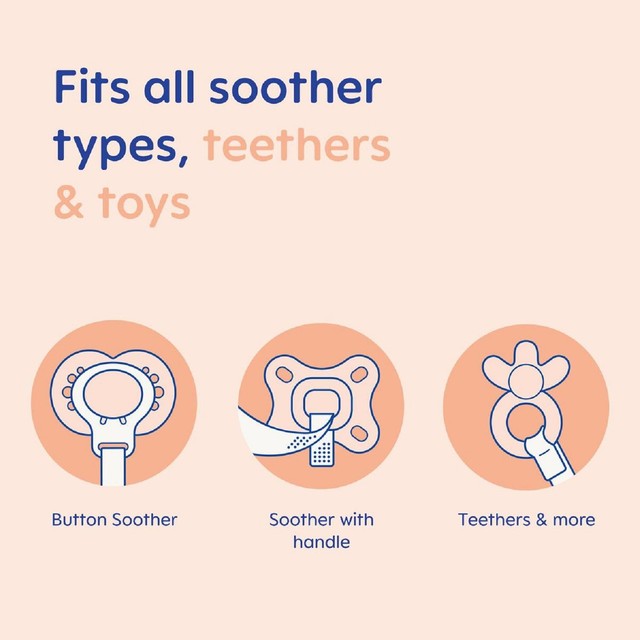 MAM Soother Clip 2-pack Unisex, imported from the UK