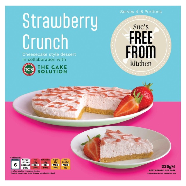 The Gluten Free Kitchen strawberry crunch dessert 335g, UK version