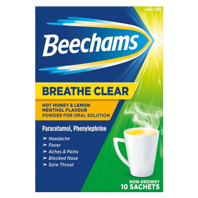 Beechams Cold & Flu relief tablets Paracetamol - British product