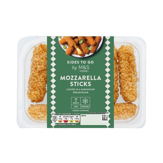 M&S Mozzarella Sticks 150g, imported from the UK