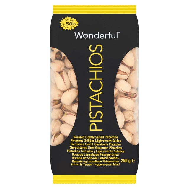 Wonderful Pistachios Lightly Salted 250g (British brand)