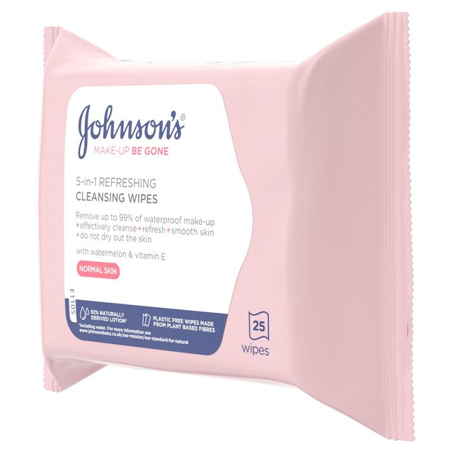 Johnson's cleansing wipes with spring flowers fragrance 25 wipes, UK version