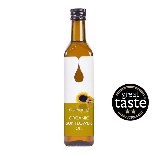 Clearspring organic cold pressed sunflower oil 500ml - British product