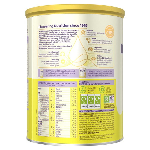 SMA Pro 3 toddler milk powder 800g (British brand)